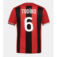 Camisa de Futebol OGC Nice Jean-Clair Todibo #6 Equipamento Principal 2023-24 Manga Curta